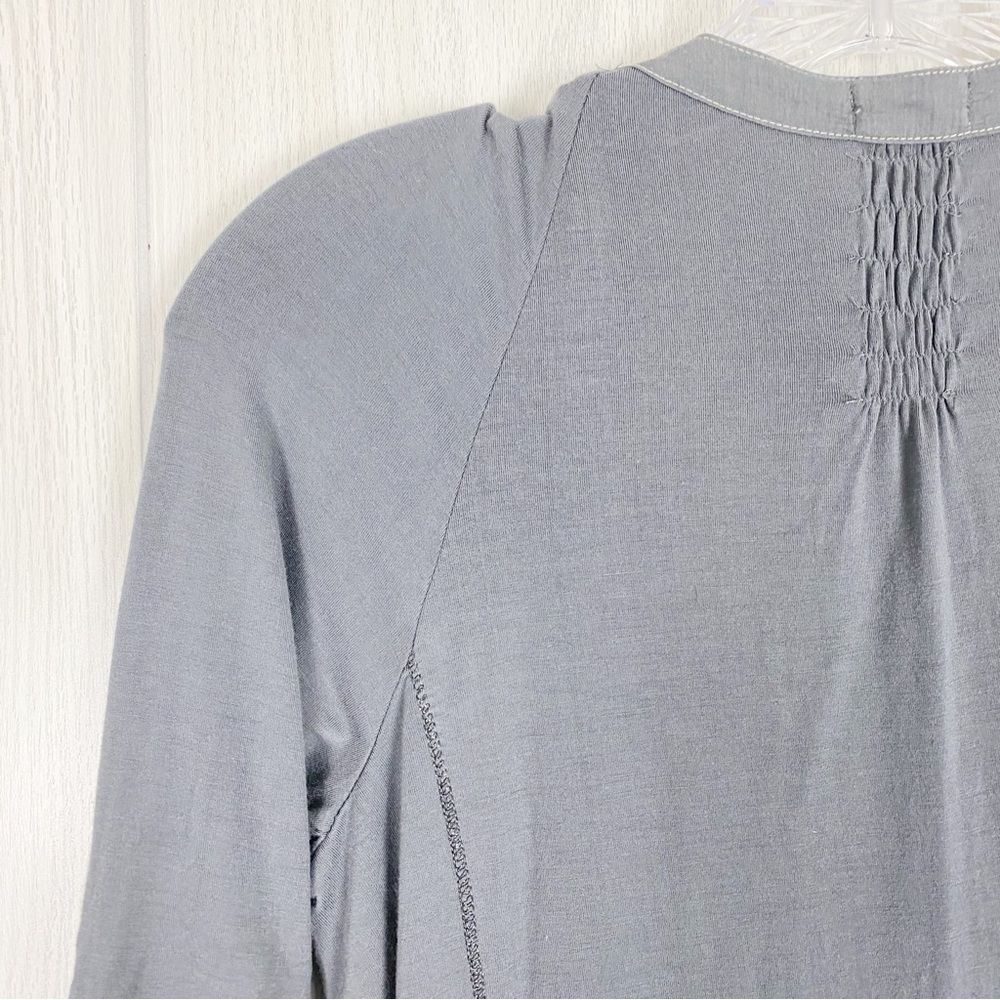 Tiny | Grey Embroidered Tunic Button Front Dress … - image 8